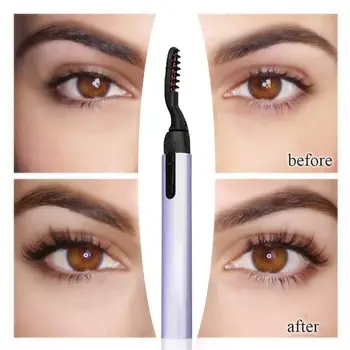 

Electric Eyelash Curler Portable Pen Heated Long Lasting Tool Eye For Women lash Makeup Makeup Curler Kit Useful Curling K3Q8
