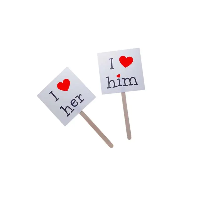 4Pcs Wedding Photo Props Creative Portable Lightweight Funny Delicate Wedding Photography Props Wedding Booth Supplies