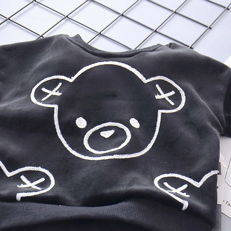 Algodão para Fora Roupas do Bebê Meninos da Menina dos Desenhos Crianças da Forma da Criança Fatos de Treino Primavera Outono Crianças Animados Camisas Calças 2 Pçs - Sets Infantil t 18 animados t camisas calças 2 pçs sets
