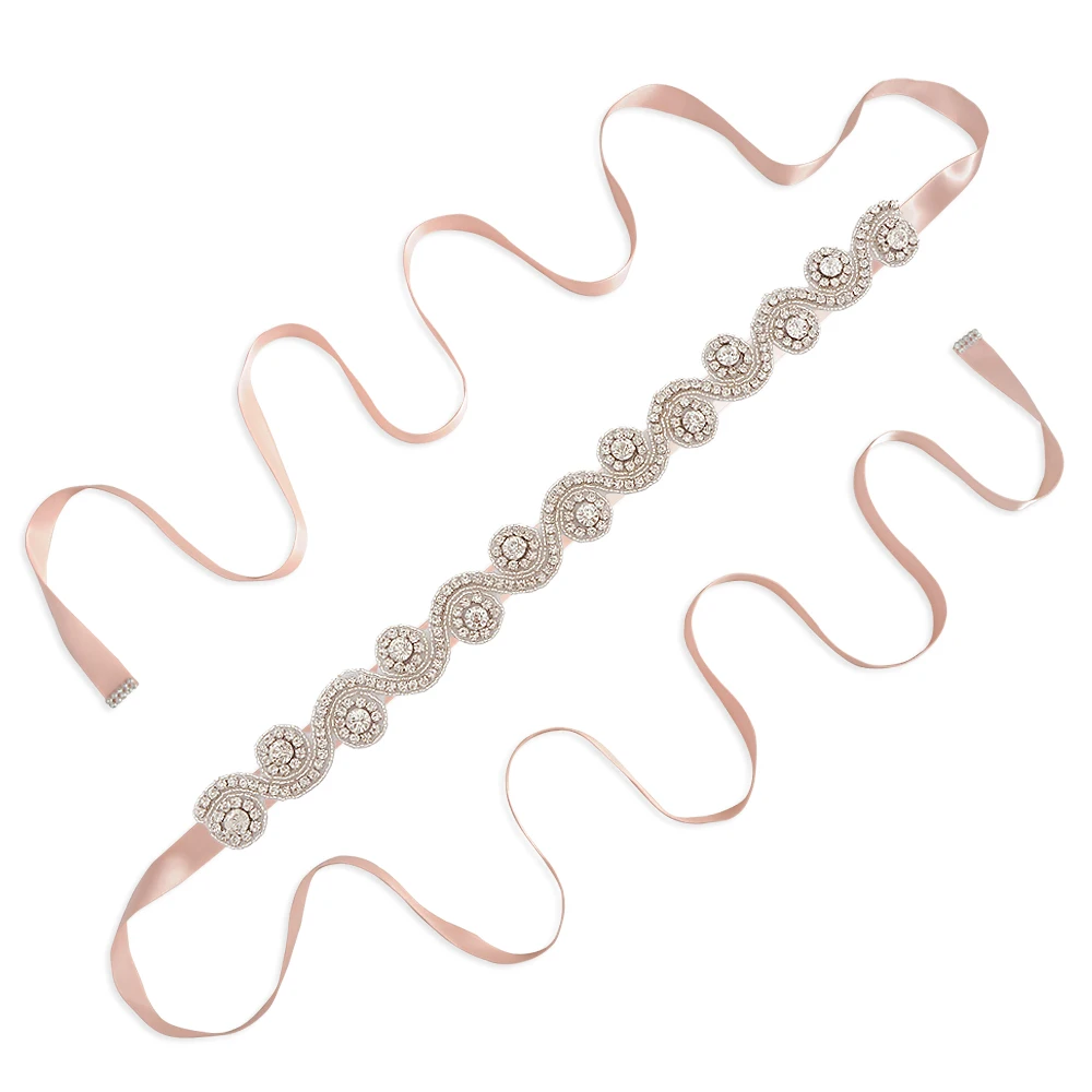vintage pink S10 свадебные пояса - Цвет: vintage pink