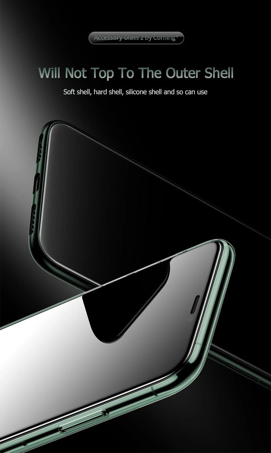 Benks пленка Corning VPRO полное покрытие 9H закаленное стекло для iPhone X XS 11 Pro MAX XR защита экрана Взрывозащищенная защита
