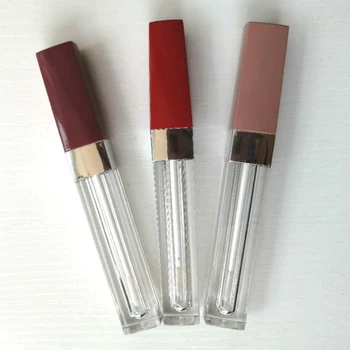 

2020 New Square Empty Lip Gloss Tubes Lipstick Lipgloss Refillable Bottles Containers Clear Lip Gloss Tube Cosmetics Packaging