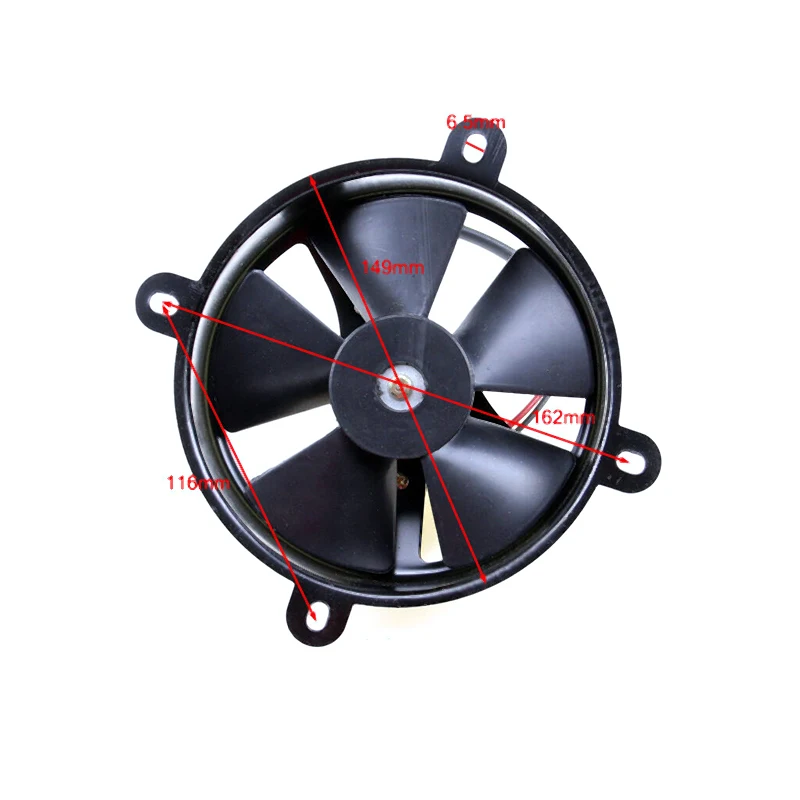 new ABS 6" High Performance 12V Slim Electric Cooling Radiator Fan For 150c 200cc Quad Dirt Bike