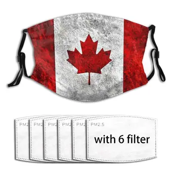 

Outdoor Washable Unisex Canadian Flag Cosplay Party Outdoor Cool Mouth Cover Mask Anti-Pollution