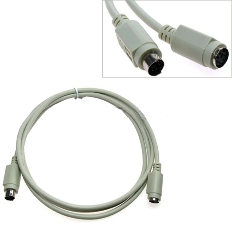 PS2 PS/2 клавиатура Mouse от мужчины до женщины свинцовый Удлинительный кабель жила 6