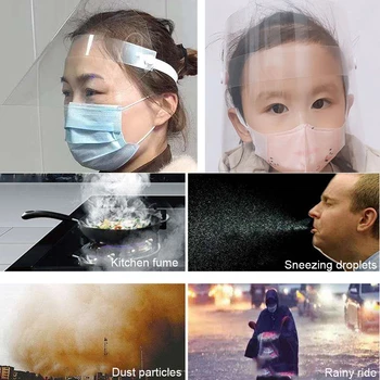 

New Anti-Spitting Splash Mask Safety Painting Face Protection Oil-Splash Proof Mask Dust Face Protective Mask For Kitchen Work