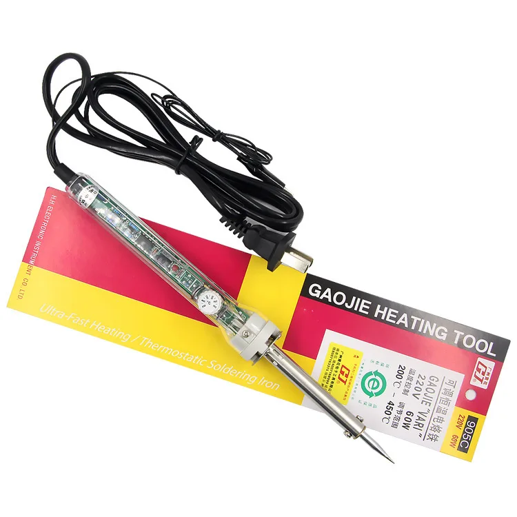 

Instead Guangzhou Yellow 905C Electric Iron 60W Constant Temperature Adjustable External Heated Soldering Iron Kit