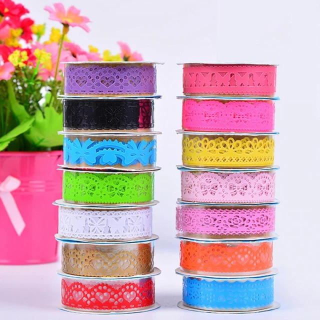 2.5cm Flower Ribbons For Crafts DIY Embroidered Decoration Sewing