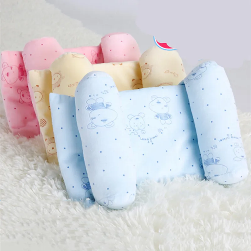Posicionador Anti rollo almohada cómoda algodón precioso bebé niño seguro dibujos animados dormir cabeza posicionador Anti-rollover