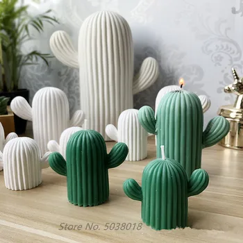 

Cute Cactus 3 Size Candle Mold Silicone Mold Aromatherapy plaster Mold Handmade Crafts Mold DIY Gifts Home Decoration