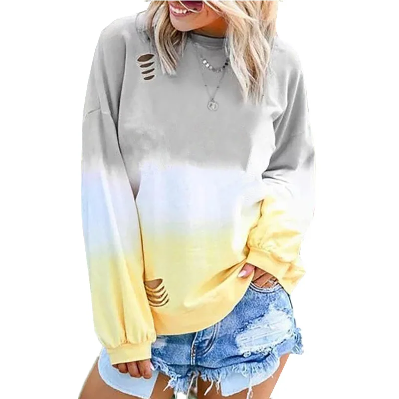 

Women Long Sleeve T-shirts Spring Autumn Casual Patchwork O Neck T Shirt Pullovers Tops Plus Size S-5XL Female Tee