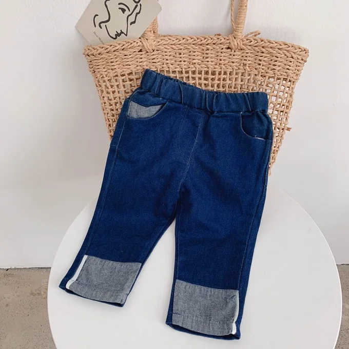 [Over 79-20] Autumn Crawler GIRL'S Jeans Children Joint Trousers Child Pants Casual