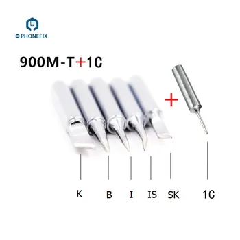 

PHONEFIX 6pcs High Quality 900M-T Soldering Iron Tips For Soldering Rework Station For Mobile Phone Tablet Repair