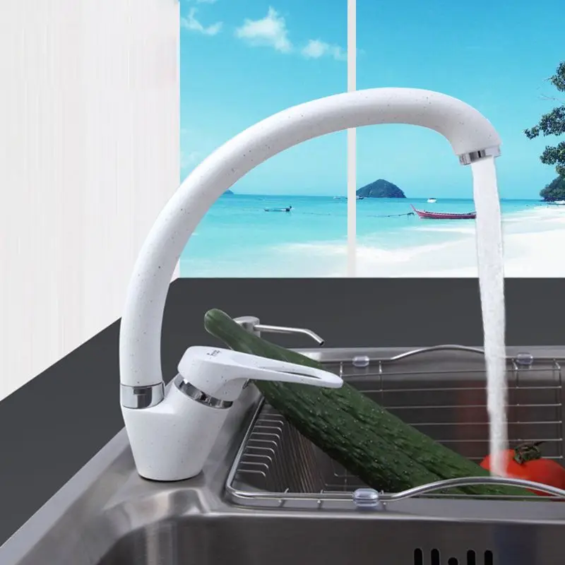 3 color 28mm Kitchen Sink Faucet Cold And Hot Single Handle Swivel Spout Brass Water Sink Mixer Tap Color Options