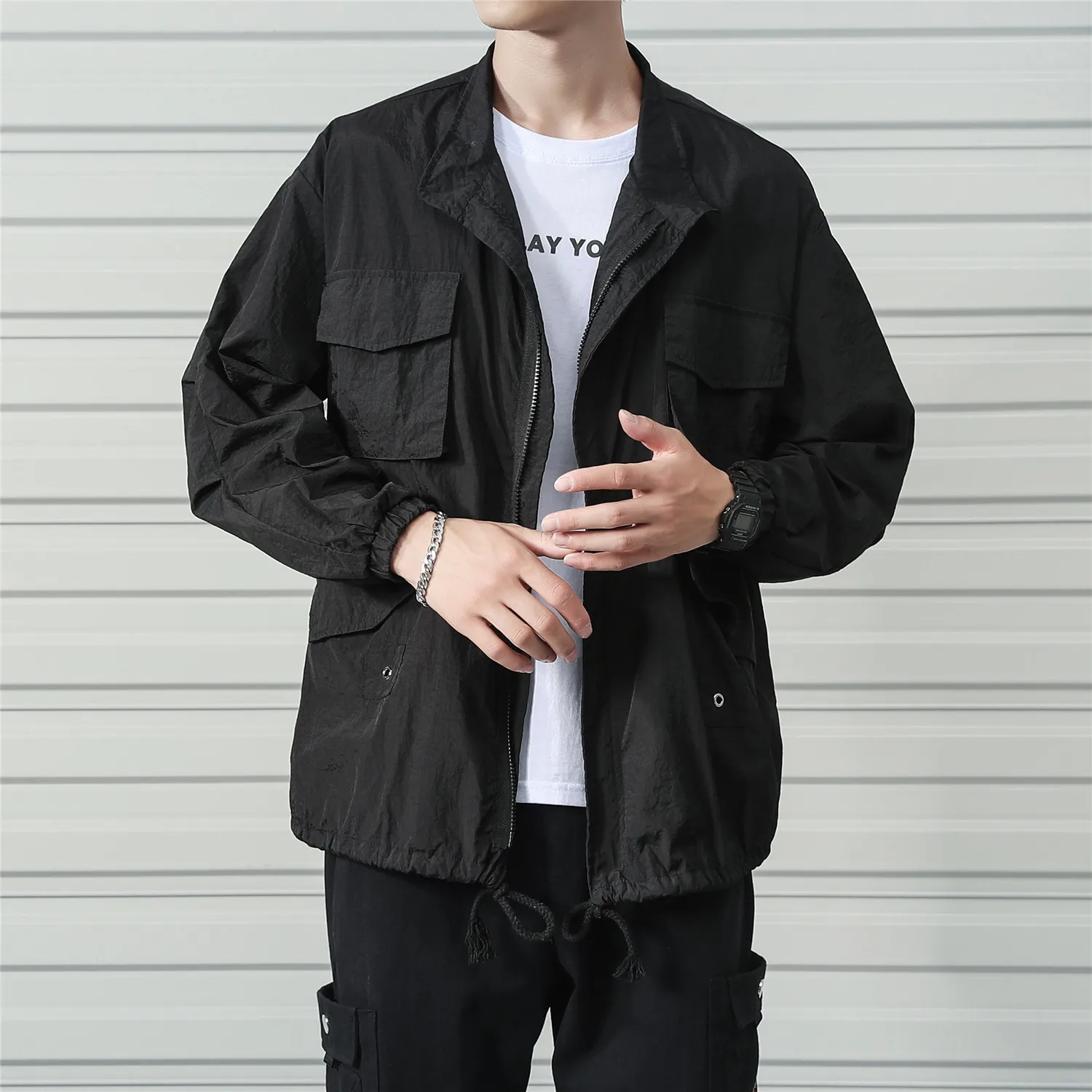 Summer Flight Men Bomber Jackets Coats 