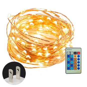 

Warm White Dimmable String Light Bedroom 99FT 300LEDs Christmas Tree Remote Control Copper Wire Outdoor Waterproof Home Decor