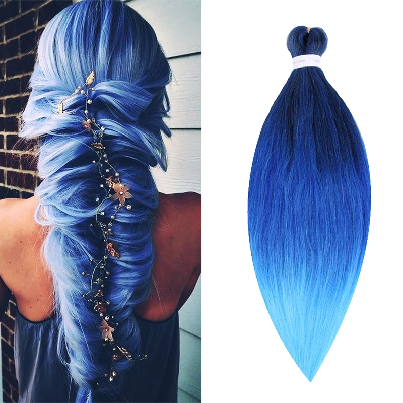 

26 inch ez braid pre stretched hair Ombre kanekalon Jumbo braids Synthetic Hair Extensions Easy Braiding Hair Hot Water Setting