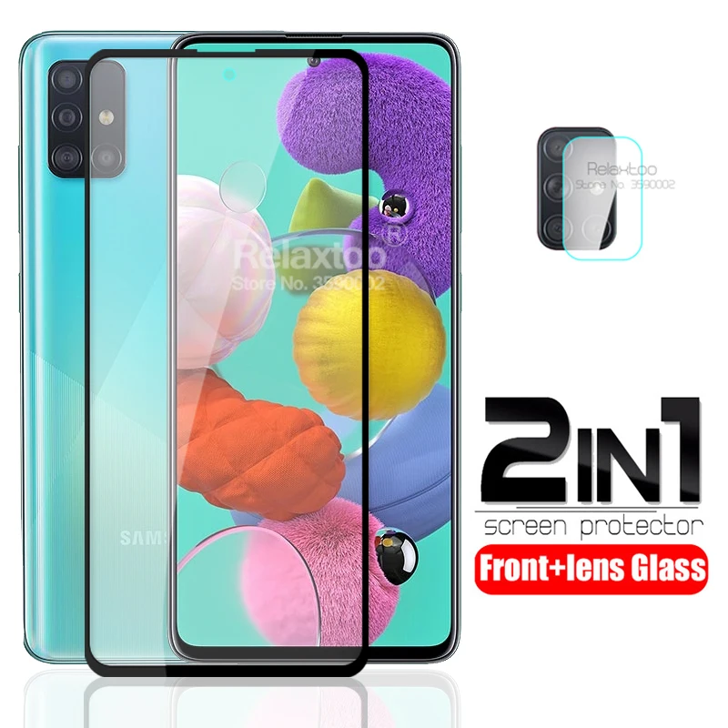 2в1 Защитное стекло для объектива камеры samsung a51 a71 a50 a10 a20 a30 a40 a70 a80 s20s a30s a50s 2019