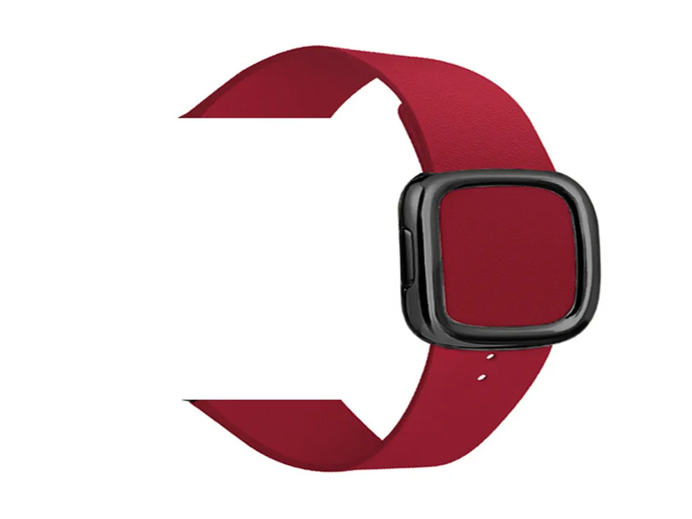 Кожаный браслет-петля 40 44 мм для Apple watch Band 5 4 современный стиль ремешок 38 42 мм Аксессуары для iwatch 3 2 1 Correa