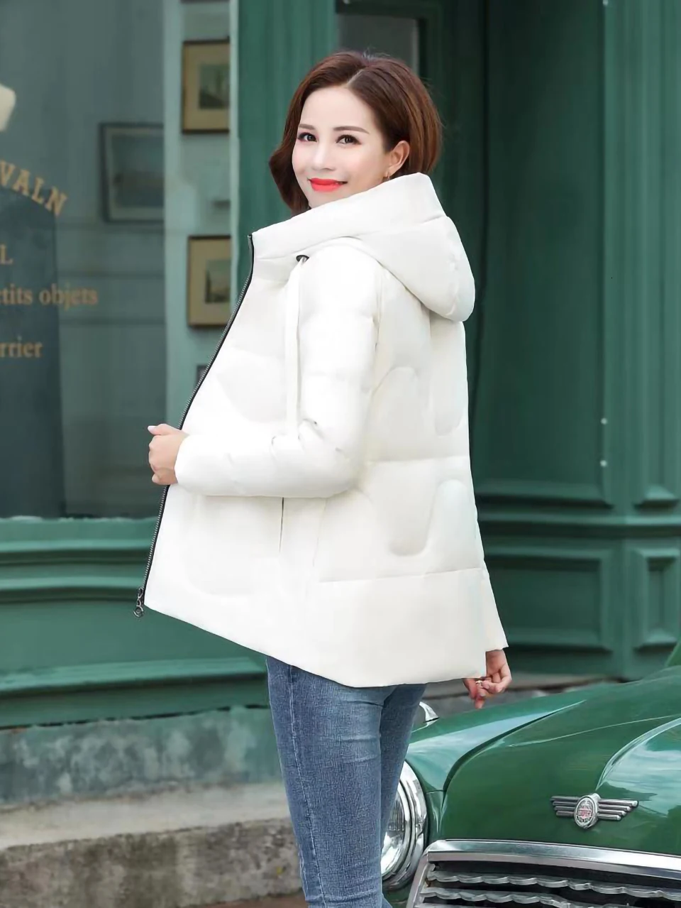 winter female duck down parka short ultralight natural feather luxury high quality women duck down jacket