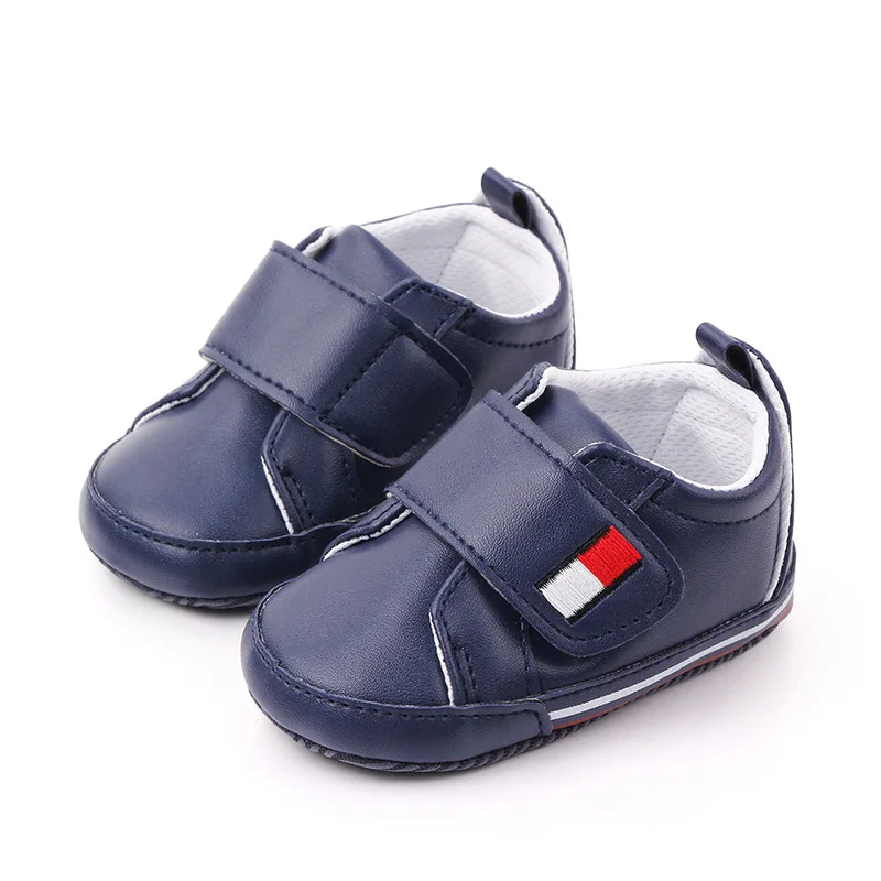 navy blue Новинка; сезон весна-лето; детская обувь; мягкая хлопковая Нескользящая повседневная обувь для маленьких мальчиков; обувь для малышей; кроссовки для новорожденных; Первые ходунки - Цвет: navy blue