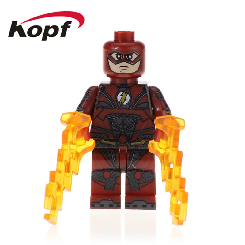 

Single Sale Super Heroes The Flash Wolverine Spiderman Batman Deadpool Education Building Blocks Gift Toy For Children PG1591