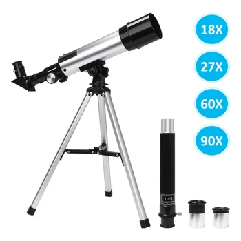

Kids Astronomical Telescope With Tripod 90X Science Telescopes Educational Learning Toy for Children Beginners Exploring Moon