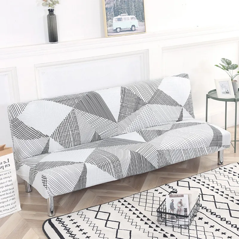 sofá slipcover elástico estiramento all-inclusive mobiliário slipcovers capa de sofá