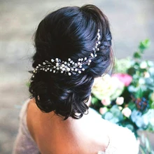 Новинка, ручная работа, свадебные жемчужные бусинки, заколки для волос, свадебные ободки для волос, украшения для волос, Прямая поставка