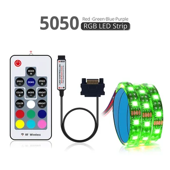 

Computer Case LED Game Case Colorful Decorative Light Strip 12V5050RGB Colorful SATA JDH88
