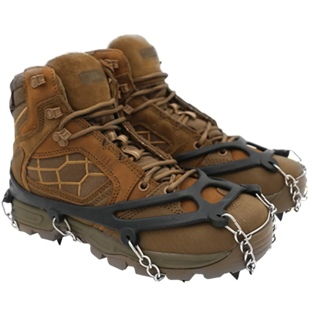 Cleats Snow Spikes Crampons Winter Non Slip Shoe Cover Hiking Climbing Manganese Steel Outdoor Ice Gripper