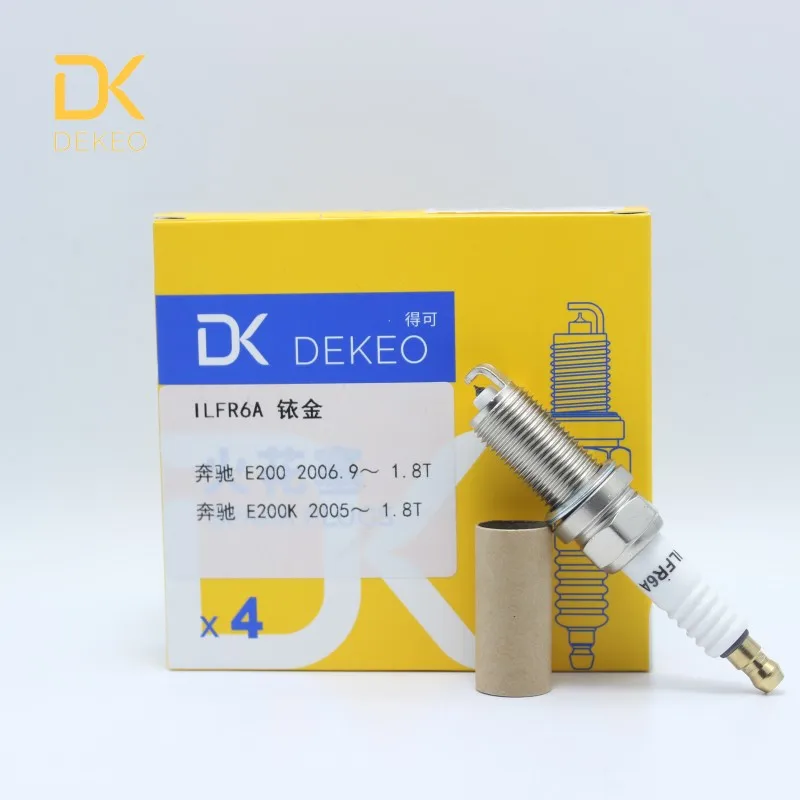 Dekeo Spark Plug ILFR6A LFR6A 0041594503 Iridium for Benz C200 CL55 AMG E200 3588