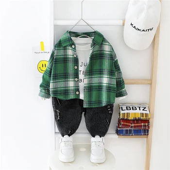 

Boys Clothing Sets 2020 Spring Toddler Infant Clothes Casual Style Shirt Jeans Children Kids Vacation Costume