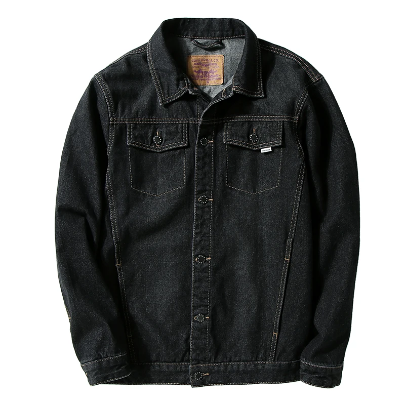 

Plus Size 7XL Slim Mens Denim Jacket Solid Casual High Quality Men Coat Cowboy Men's Jean Streetwear Chaqueta Hombre;YA064