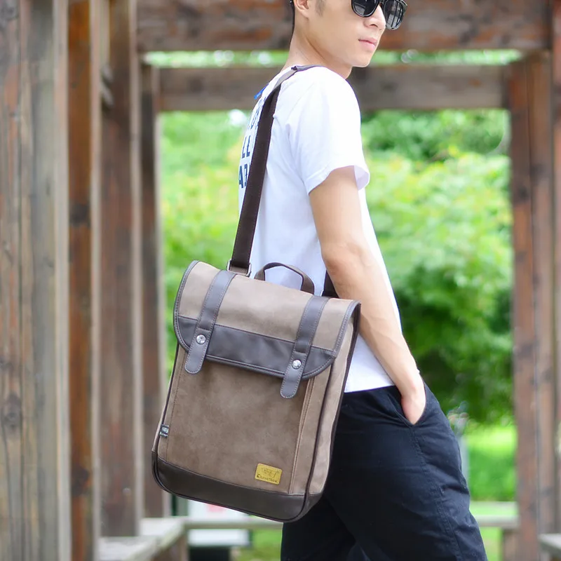 

2016 Korean-style Fashion Man Popular Pu ruan pi bao nan zhuang bao England Casual Men Backpack Men's Bag Nubuck Leather