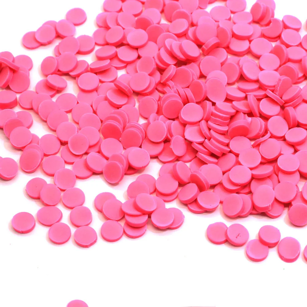 100 г Fimo Полимерная Горячая глина, разбрызгивает для поделок, сделай сам, аксессуары для изготовления слизи, Круглый Шап, 5 мм, мягкий глиняный ломтик, украшения для нейл-арта - Цвет: 3