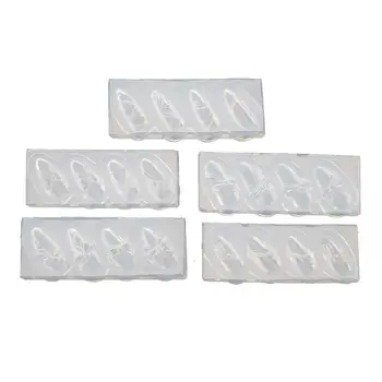 

5Pcs Silicone 3D Stereo Mini Bowtie Carving Mold Nail Art Mould Kit Bow Template Silicone Resin Mold Nails Art Crafts