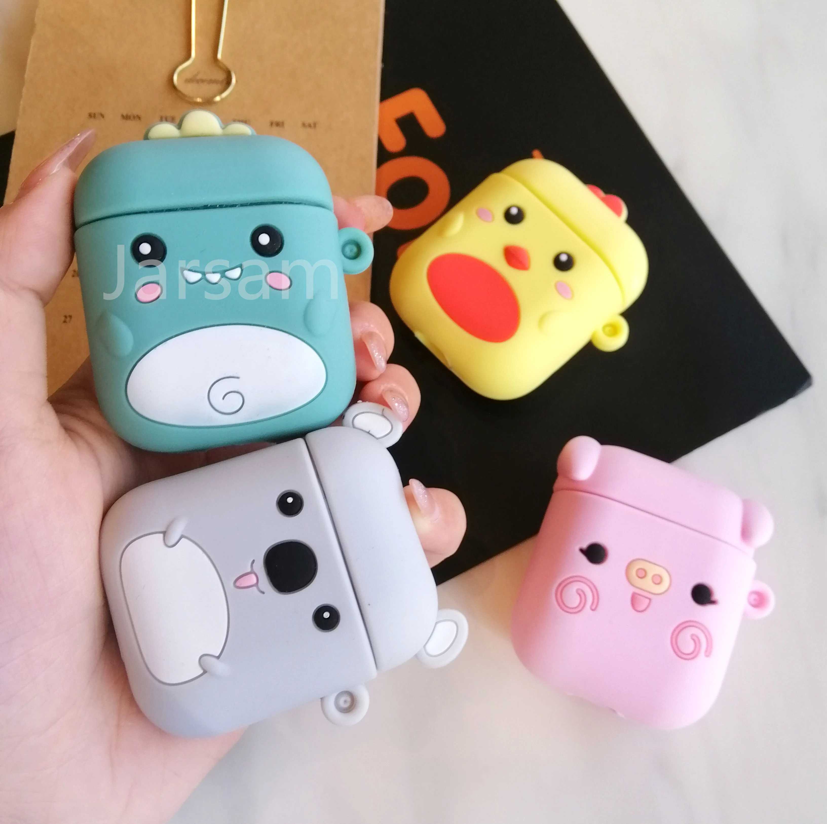 Cartoon koala for airpod Wireless Earphone Case For AirPods 2 Silicone Charging Headphones Case for Airpods Protective Cover