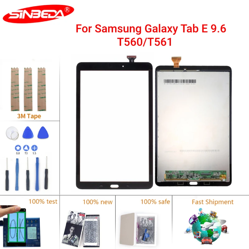ЖК-дисплей T560 с сенсорной панелью 9 6 дюйма для Samsung Galaxy Tab E SM-T560 T561 дигитайзер в