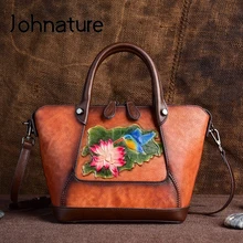 Женские сумки с тиснением, ручная работа, высокое качество, натуральная кожа, новинка, винтажные, большая вместительность, сумки через плечо и через плечо