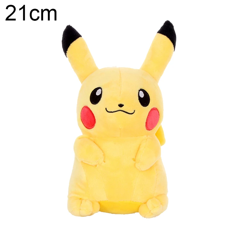 21cm Pikachu ДЕТЕКТИВНАЯ Пикачу плюшевая игрушка каваи изысканный мягкий коготь машина кукла продукт популярный герой фильма мягкая мышка - Цвет: 21cm Pikachu