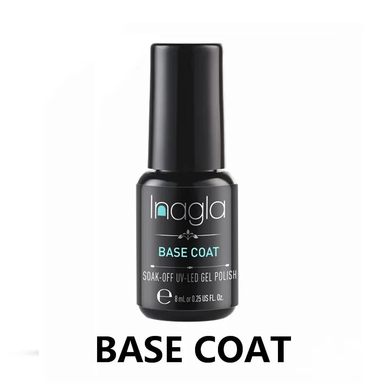 BASE COAT Inagla 8 мл Galaxy кошачий глаз лак для ногтей Блеск для ногтей УФ лампа 9D Хамелеон для использования с магнитом гель лак для ногтей Черный цвет необходимый гель - Color: BASE COAT