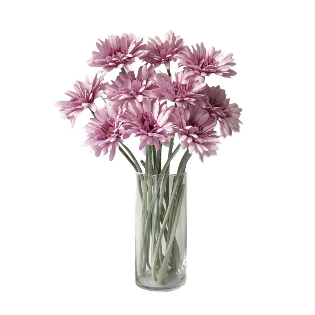 

1PC 55cm Artificial Silk Flowers Branch Fake Poppy Flower Daisy Chrysanthemum For Wedding Party Decoration Home Garden Decor
