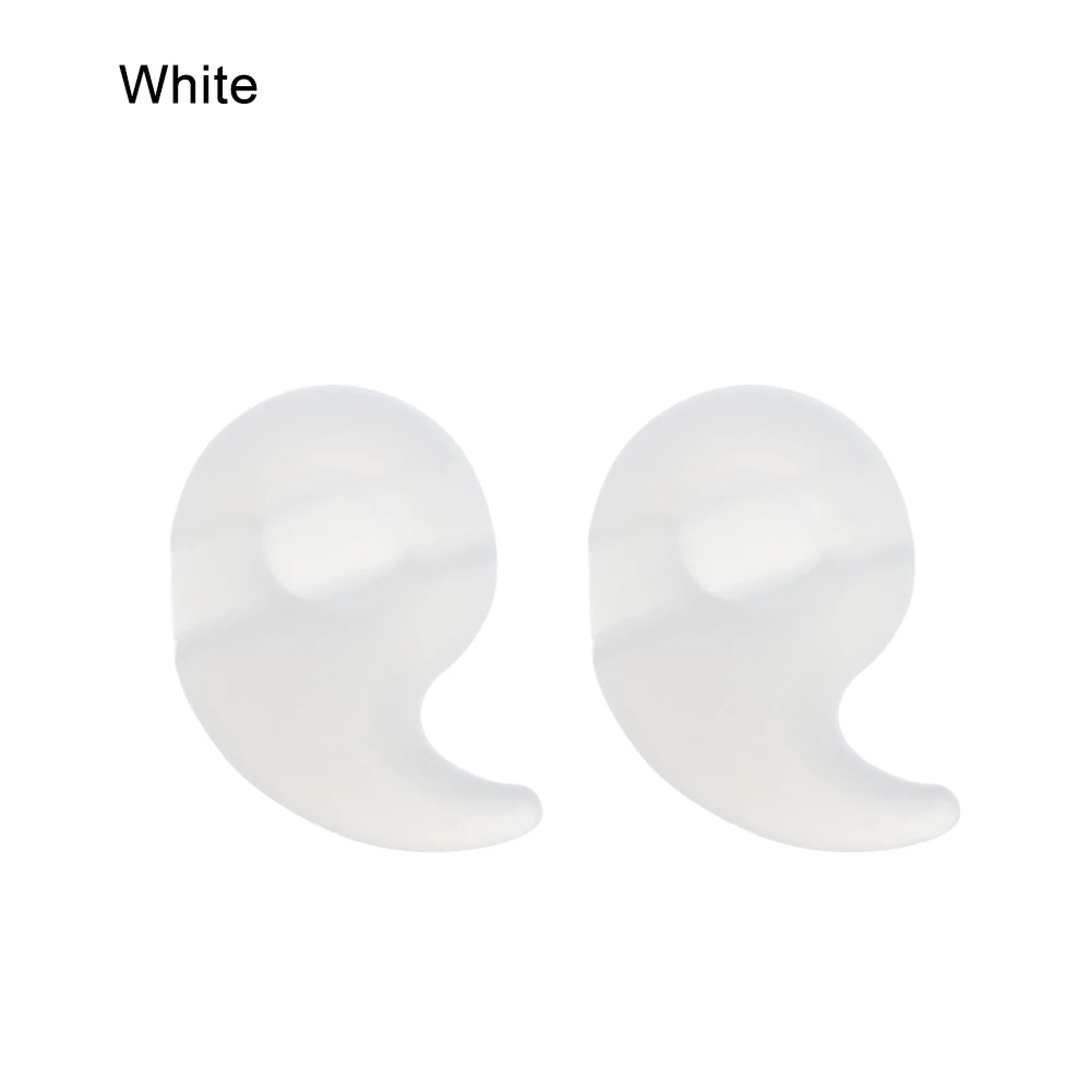 1Pair New Silicone Glasses Ear Hooks Glasses Holder Soft Anti Slip Fixed Leg Grip Temple Tip Outdoor Sports Eyewear Accessories - Цвет: white 1