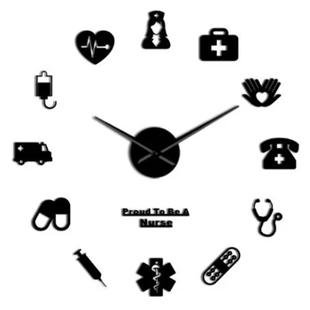 

Creative DIY Wall Clock, Wall Sticker Decoration Clock, Super Large Size Acrylic Silent Clock