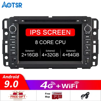 

Android 9.0 car dvd multimedia player head unit For GMC Yukon Tahoe 2007-2012 Car dvd gps 4+32GB wifi with radio multimedia IPS