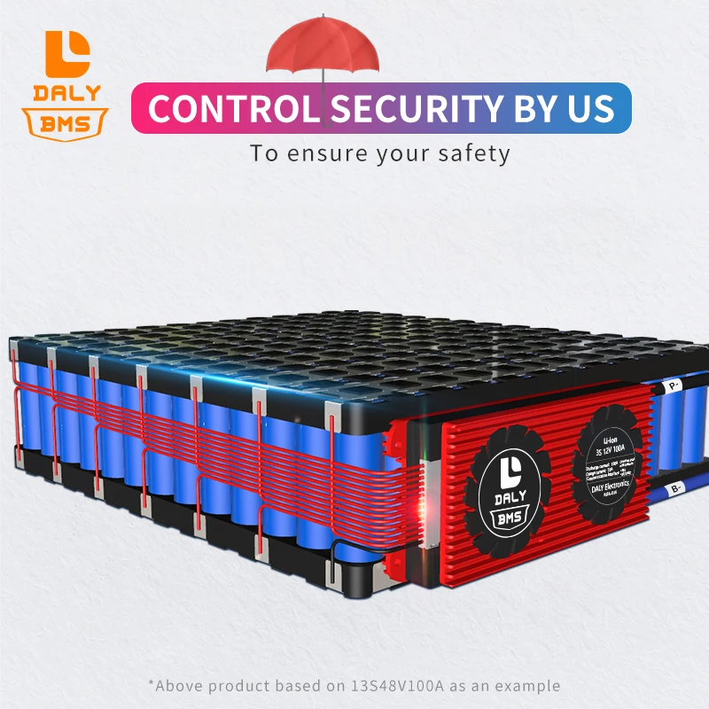 Daly 20S BMS 60V LiFePO4 система управления батареей 80A 100A 120A 150A 200A с высоким током для