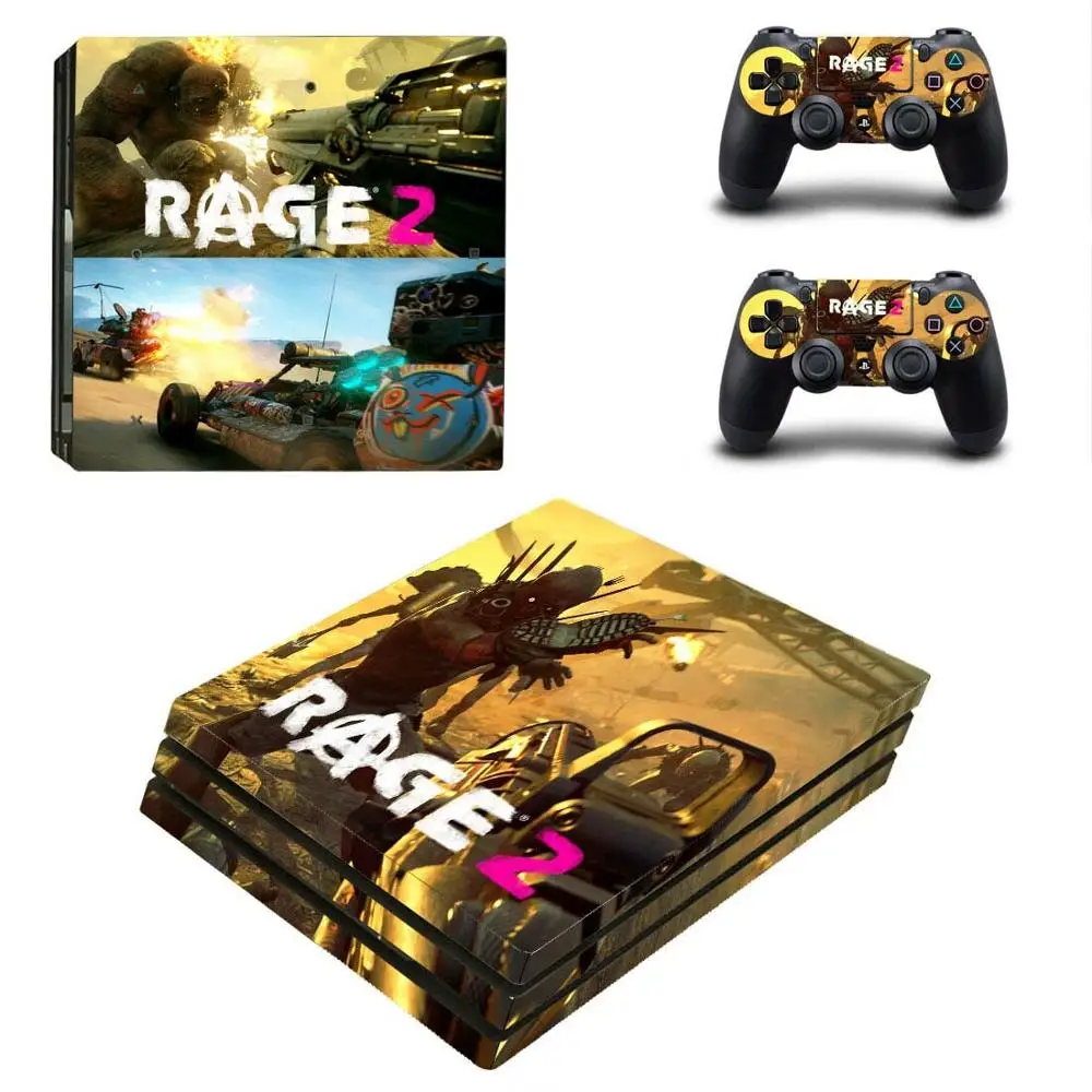 Игра Rage 2 PS4 Pro наклейка Play station 4 Кожа Наклейка для playstation 4 PS4 Pro консоль и контроллер Скины Виниловые - Цвет: YSP4P-2525