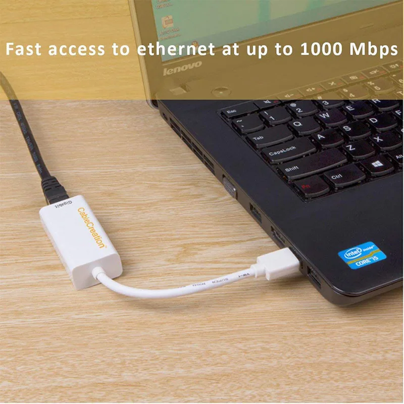Сетевой адаптер USB 3,0, позолоченный адаптер USB для RJ45 Gigabit Ethernet с поддержкой 10/100/1000 Мбит/с Ethernet для Windows