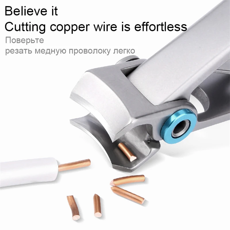 Nail Clippers Professional Stainless Steel Nail Cutter Toenail Fingernail Manicure Trimmer Toenail Clippers for Thick Nails